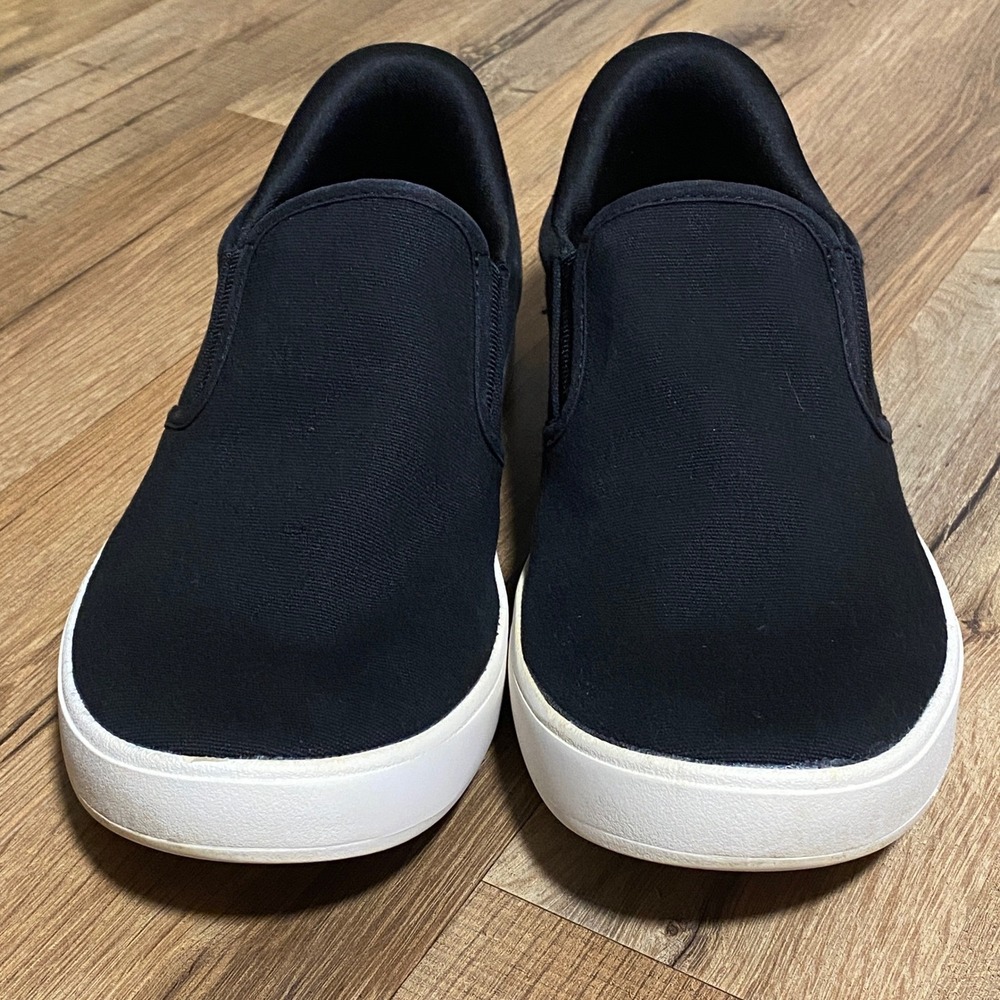 Kizik Black Canvas Slip On Sneakers Shoes Mens Womens Unisex - Picture 2 of 8